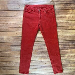 RALPH LAUREN Denim & Supply Red Skinny Jeans size 28/32